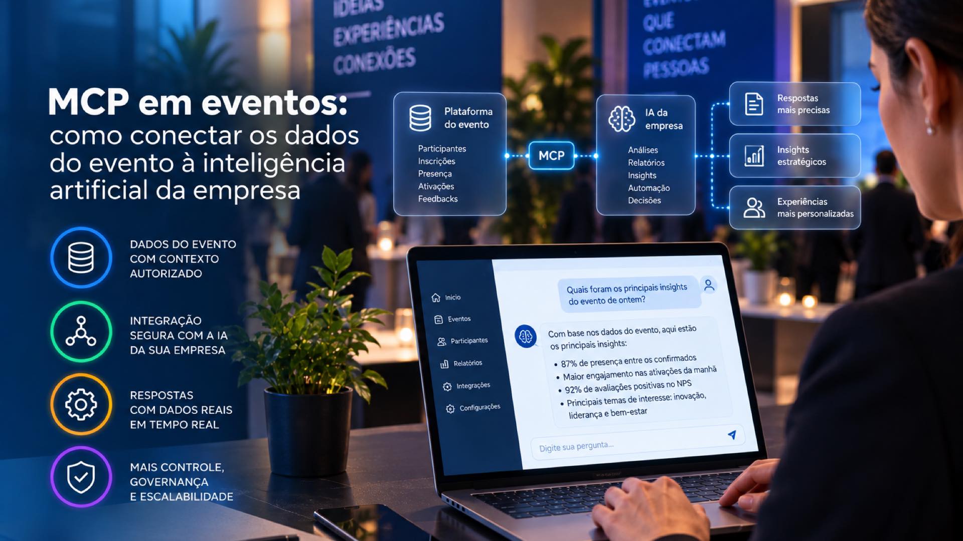 MCP em eventos: como conectar os dados do evento à inteligência artificial da empresa