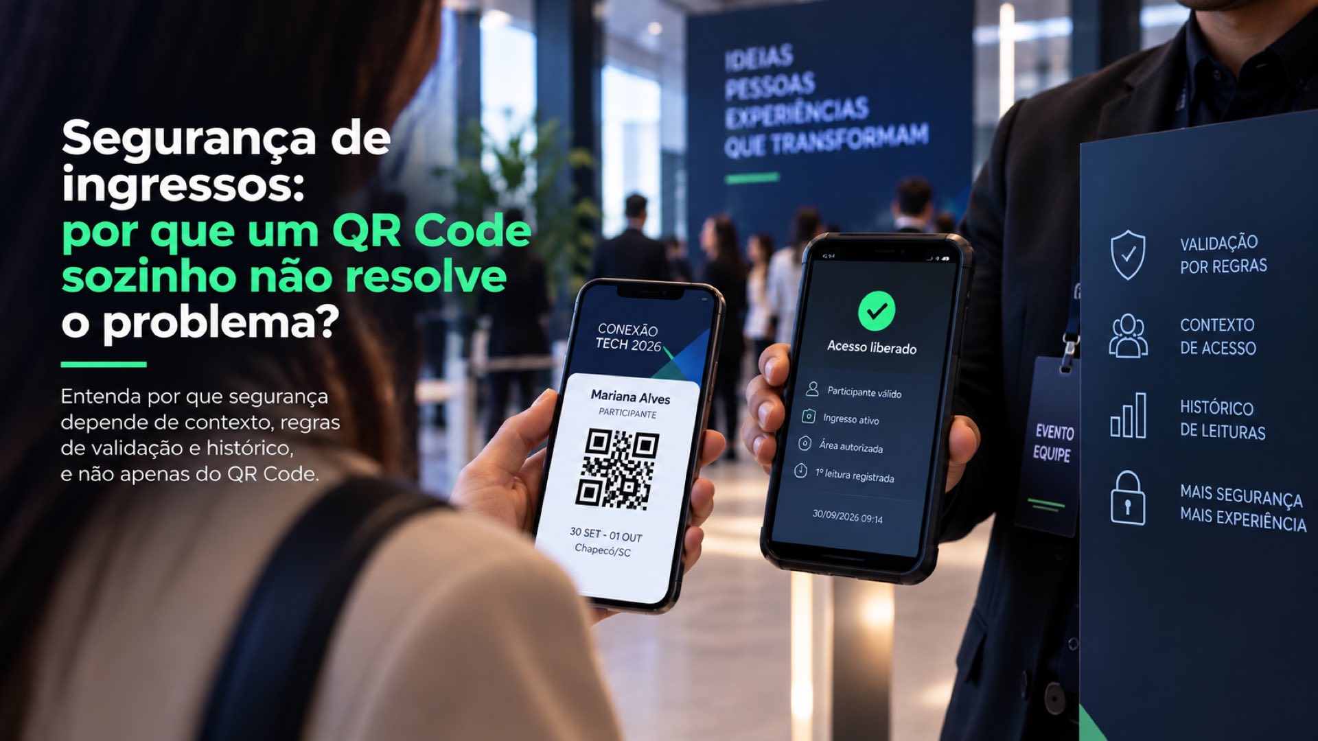 Segurança de ingressos: por que um QR Code sozinho não resolve o problema?