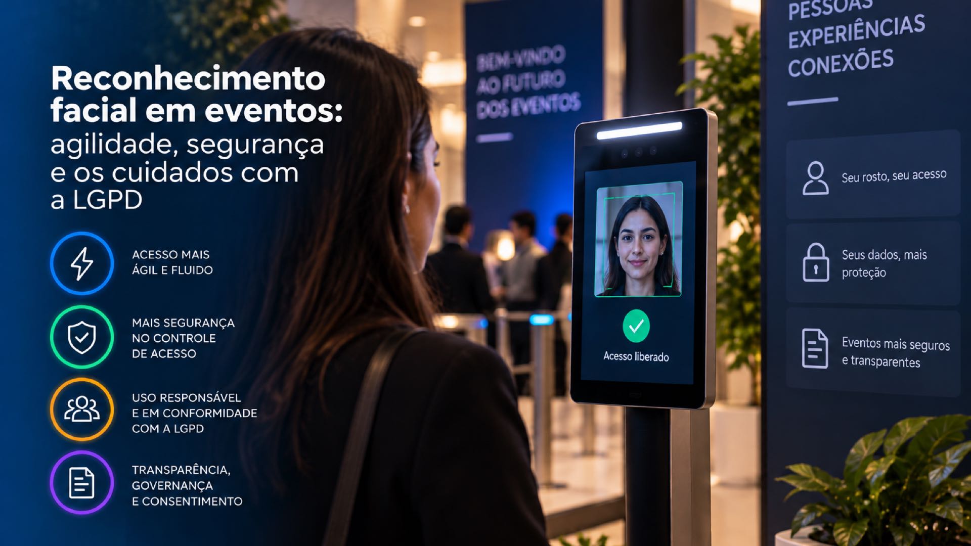Reconhecimento facial em eventos: agilidade, segurança e os cuidados com a LGPD